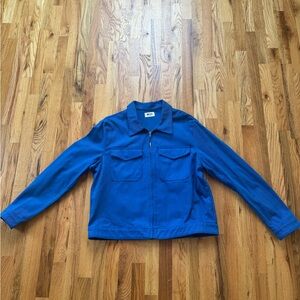 Mens Workwear Jacket Mint Crew Carhartt size XL Royal Blue
